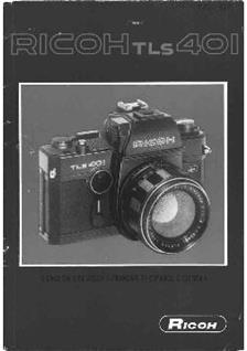 Ricoh Singlex TLS 401 manual. Camera Instructions.